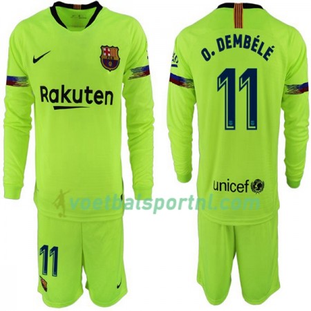 FC Barcelona O. Dembele 11 Kind Uit Tenue 2018-19 L/S FC Barcelona O. Dembele 11 Kind Uit Tenue 2018-19 L/S